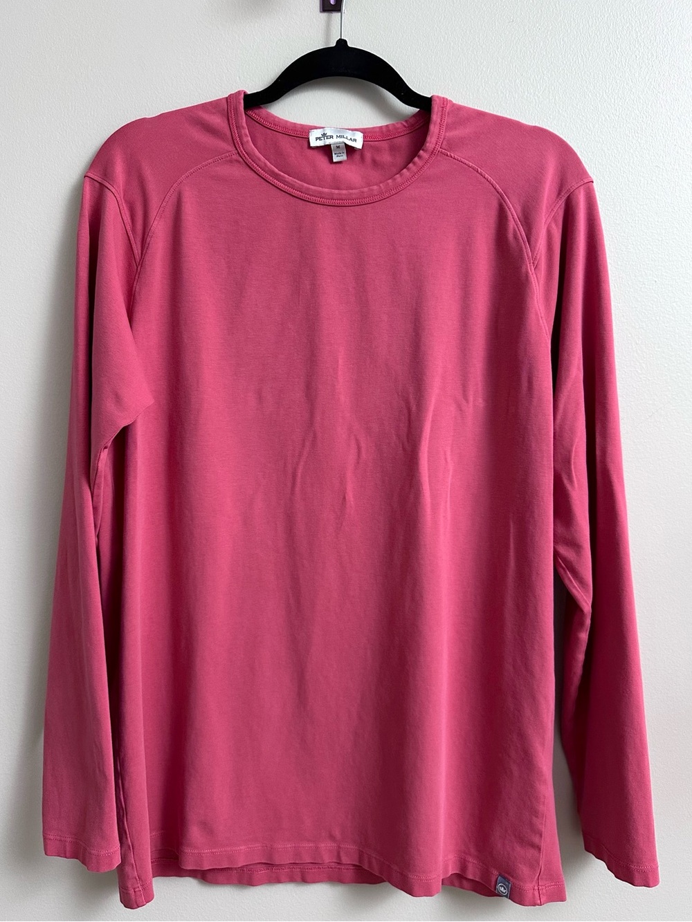 Peter Millar Men’s Lava Wash Jersey Long Sleeve Crewneck Shirt M